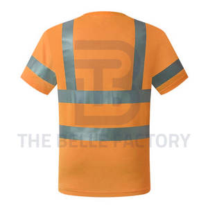 Qualité supérieure Respirant À Manches Courtes Réfléchissant Sécurité Vêtements De Travail T-Shirt Options Personnalisées Anti-Statique Spandex Matériel CE - Product Image 4