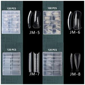 Hanyinails Fournisseur OEM Offre de beauté des ongles XL Coffin Moule français Construction Pointes d'ongles à double forme pour extension de gel dur en poly gel - Product Image 4