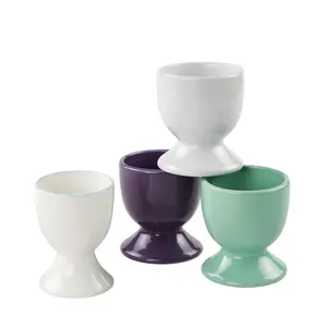 Декоративная керамическая разноцветная чашка для яиц с красивым рисунком для продажи