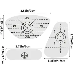 Heißer Verkauf 3 Stück/Blatt Golf Trainings hilfen Aufkleber Golf Impact Tape Set Selbst klebendes Golf Impact Sticker Label