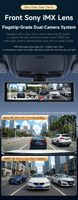 Dashcam M10Pro 4k Kamera Depan dan Belakang dengan ADAS Layar Sentuh IPS 11-Inci WiFi Terintegrasi & Kontrol Suara Garansi 1 Tahun