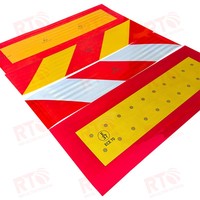 5 ans rouge jaune sergé remorque en aluminium plaque de marquage arrière réflecteur Chevron autocollant matériel ruban réfléchissant