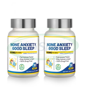 VitaSpring OEM/ODM Bom Sono Cápsulas <span class=keywords><strong>GABA</strong></span> L-Theanine Dormir Suplemento Mulheres Bom Sono Cápsulas - Product Image 1