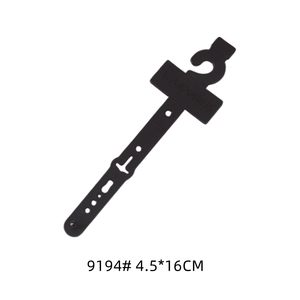 Tùy chỉnh màu đen <span class=keywords><strong>PP</strong></span> vành đai nhựa hiển thị khóa vành đai móc đôi vành đai móc áo cho bao bì - Product Image 6