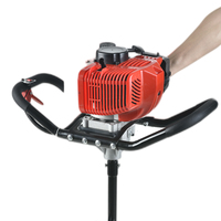 Tarière thermique portative 2 temps à essence 52 cm³ pour le jardinage, l'agriculture et la plantation d'arbres