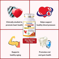 Complément Alimentaire Coenzyme Q10 en Capsules Molles 500mg Prix Matière Première OEM Végétalien Halal Gélules Molles CoQ10