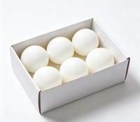 Balles de tennis de table en ABS de qualité supérieure, blanches, durables, pour l'entraînement et la compétition, vente en gros, logo personnalisé