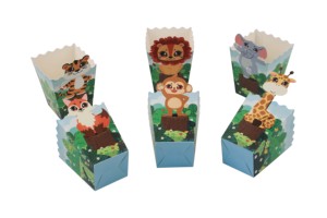 Jungle Safari Themed <strong>Popcorn</strong> Boxes Paper Snack Container for Birthday Parties Animal-Themed Baby Shower Other Celebrations - Product Image 5