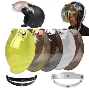 <b>Retro</b> Helmet Bubble Mirror Landscape 3/4 Helmet Wave Mirror Half Helmet Windproof Universal Transparent Lens <b>Sunglasses</b> - Product Image 2