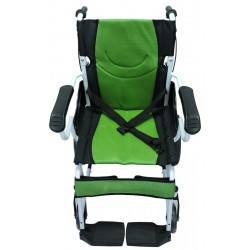 Conception pliante de <span class=keywords><strong>chariot</strong></span> de voyage portatif de fauteuil roulant manuel en aluminium léger classique pour les personnes âgées et handicapées - Product Image 2