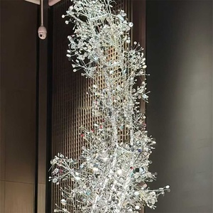 Ideas Branch Plastic Background Champagne Gold Sequined Tree Branch for Valentines Home Decor Wedding Event Decoration - Product Image 1