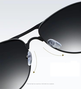 Gafas de Sol NOVISON de Diseño de Lujo para Hombre y Mujer, Montura Completa Ovalada, Lentes Polarizadas UV400 de Alta Calidad con Logotipo - Product Image 3