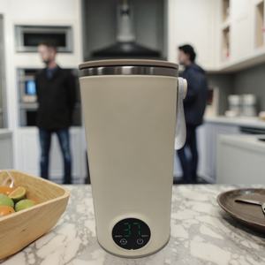 Tasse mélangeuse et chauffante en acier inoxydable, portable, rechargeable sur batterie – Offre spéciale - Product Image 1