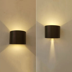 Luces de pared semicirculares decorativas modernas, luces LED de interior y exterior - Product Image 1