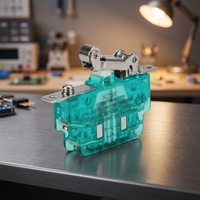 Micro-interrupteur industriel SPDT, type à piston en plastique, interrupteur magnétique à déclenchement rapide, 16A 250VAC