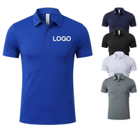 Chemise de golf décontractée en polyester 100% tricoté, impression numérique personnalisée de haute qualité, broderie boutonnée, respirante, unisexe, manches courtes
