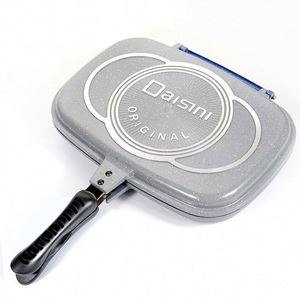 กระทะอลูมิเนียมอัลลอยด์เคลือบสารกันติดสองด้านสำหรับย่างและทอดขายส่ง - Product Image 6