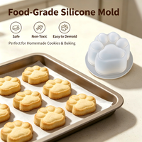Moule en silicone Candyer sur le thème des animaux, moule en résine DIY, mini-moule unique pour empreinte de patte de chat, pour la fabrication de boucles d'oreilles en résine époxy, vente en gros