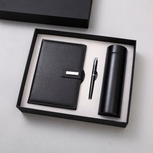 Articles cadeaux de luxe promotionnels en gros, bloc-notes personnalisable, coffret cadeau d'affaires avec stylo et thermos - Product Image 3