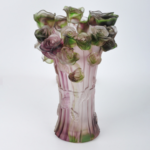 Jarrón de Cristal de Lujo Estilo Nórdico Europeo con Flores de Calla para Decoración Navideña, Centro de Mesa para Bodas, Jarrón de Cristal OEM - Product Image 5