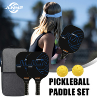 Raquette de pickleball en fibre de carbone JUNYE Pro 3k Honeycomb 16mm thermoformée, logo personnalisé OEM ODM, approuvée USAPA, vente en gros