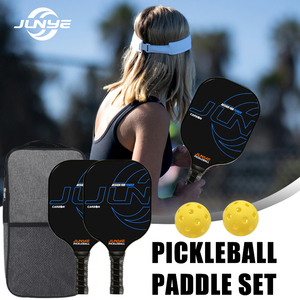 Raquette de pickleball en fibre de carbone JUNYE Pro 3k Honeycomb 16mm thermoformée, logo personnalisé OEM ODM, approuvée USAPA, vente en gros - Product Image 5