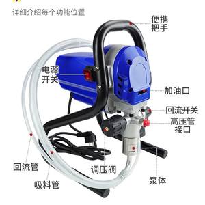 Pistolet de pulvérisation électrique sans air Lsi 2900 pour peinture, revêtements en latex, bricolage, avec pression réglable et poignée portable - Product Image 1