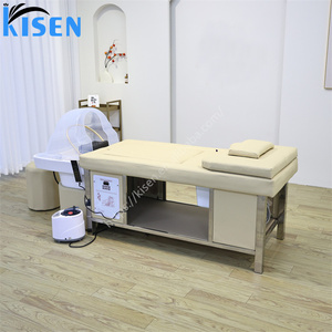 Cama de lavado de cabello Kisen Factory, estilo tailandés moderno, para terapia capilar, masaje y belleza, con terapia de agua para spa capilar - Product Image 6