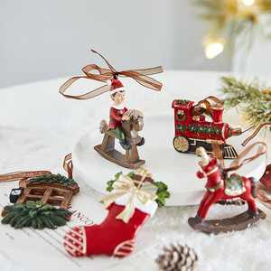 Nueva Decoración Navideña Tridimensional Retro para Colgar en el Árbol, Colgante de Resina con Campana, Regalo para Decoraciones Navideñas - Product Image 2