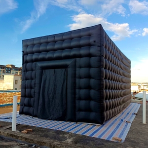 Tente carrée personnalisable 8mL * 4mW * 3.6mH, grande tente de cinéma noire pour expositions commerciales, projections de films - Product Image 1
