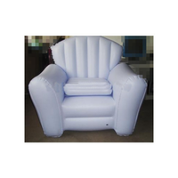 Certifié CE blanc PVC Air géant gonflable Chesterfield canapé chaise pliable en plastique deux places loisirs chaise de bureau gratuit
