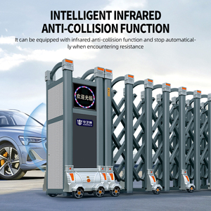 Indian Sliding Main <strong>Gate</strong> <strong>Design</strong> Aluminum Trackless Folding <strong>Gate</strong> Driveway Retractable <strong>Gate</strong> - Product Image 2