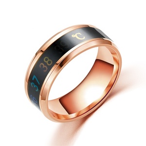 2021 regalo de joyería Vintage números <span class=keywords><strong>romanos</strong></span> hombres anillos temperamento moda 6mm ancho anillos de acero inoxidable para hombres - Product Image 5