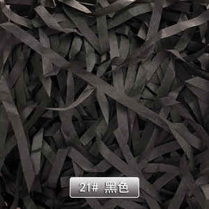 <b>Tissue</b> Paper Shreds Black Color For Gift Box Packaging <b>Wedding</b> Decoration Filler Biodegradable - Product Image 1