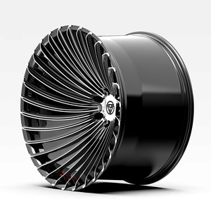 ล้อแม็กซ์ XINLAI รุ่นใหม่สีดำแบบ Turbine Monoblock ผลิตจากอะลูมิเนียมอัลลอยด์ฟอร์จ ขนาด 18-24 นิ้ว 5x112 5x114.3 5x120 ดีไซน์เว้า - Product Image 1