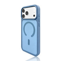 Étui de téléphone magnétique simple et pratique pour iPhone, en PC et TPU, avec airbags élastiques anti-chute, compatible avec la charge sans fil