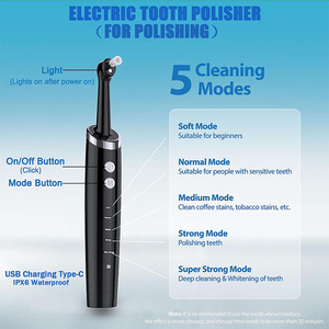 Máy đánh <span class=keywords><strong>b</strong></span>óng mảng <span class=keywords><strong>b</strong></span>ám nha khoa không dây <span class=keywords><strong>b</strong></span>ằng điện cầm tay Máy đánh <span class=keywords><strong>b</strong></span>óng răng với 5 đầu <span class=keywords><strong>b</strong></span>àn chải để làm trắng răng mịn - Product Image 3