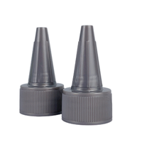 Tapa superior de giro transparente y negro para botellas de plástico, 4oz, para artesanías, líquidos, tintas, aceites, pegamento y artes