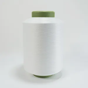 編み物用150D/48F半鈍い生の白いポリエステルDTY糸