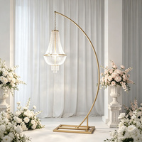Lustre décoratif multi-couches à intensité variable de qualité supérieure pour cérémonie de mariage, salle de banquet, hôtel, décoration commerciale