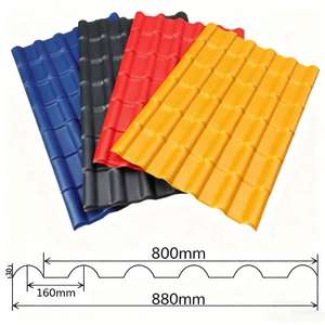 Feuille de toit en résine PVC ASA platine tuile de couverture épaissie NOVI <span class=keywords><strong>marque</strong></span> moderne étanche forme plate Villas hôtels 5 ans + garantie - Product Image 4