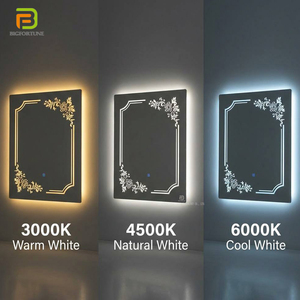 Vente en gros Espejos Inteligentes Miroirs muraux à Led rétroéclairés sans cadre Décoration intérieure <span class=keywords><strong>Miroir</strong></span> de salle de bain intelligent rectangle moderne - Product Image 2