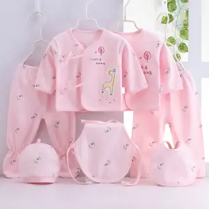 2022Birth baby suit cotton underwear monk suit set newborn baby clothes gift giving