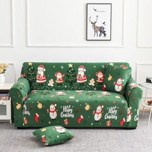 Funda Elástica Festiva para Sofá <span class=keywords><strong>Navideño</strong></span> 2026 - Funda Elástica para Sofá de 1 a 4 Plazas, Decoración Perfecta para el Hogar en Navidad, Fácil de Cuidar - Product Image 2