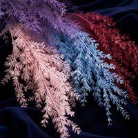 Bouquet de fleurs artificielles en PU, type gazon de brouillard et pteris, pour mariage, technique de simulation décorative, vente en gros Chine