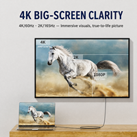 Câble Micro HDMI vers HDMI Biaze 4K 60Hz Bidirectionnel Haute Vitesse Tressé Plaqué Or 2M pour Appareil Photo Moniteur TV