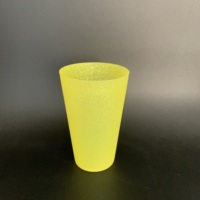 Gobelet à bière empilable en plastique sans BPA tasses de fête réutilisables 450 ML logo personnalisé tasses givrées