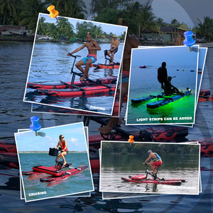 Spatium Nouveau Tendance Hydroptère Gonflable Flottant Cycle Mer Vélo Gonflable <span class=keywords><strong>Ponton</strong></span> Eau Pédale Vélo Bateau <span class=keywords><strong>Prix</strong></span> à Vendre - Product Image 4