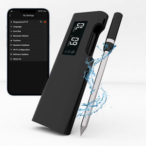 Thermomètre rétro-éclairé à distance Lonnmeter avec sonde en acier inoxydable à viande thermomètre alimentaire sans fil <span class=keywords><strong>Bluetooth</strong></span> numérique - Product Image 4