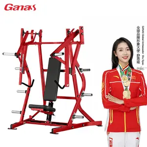 Equipamentos de ginástica Imprensa Declínio/pin carregado Peito Equipamento de Treinamento de Força Iso-Lateral Bench Press